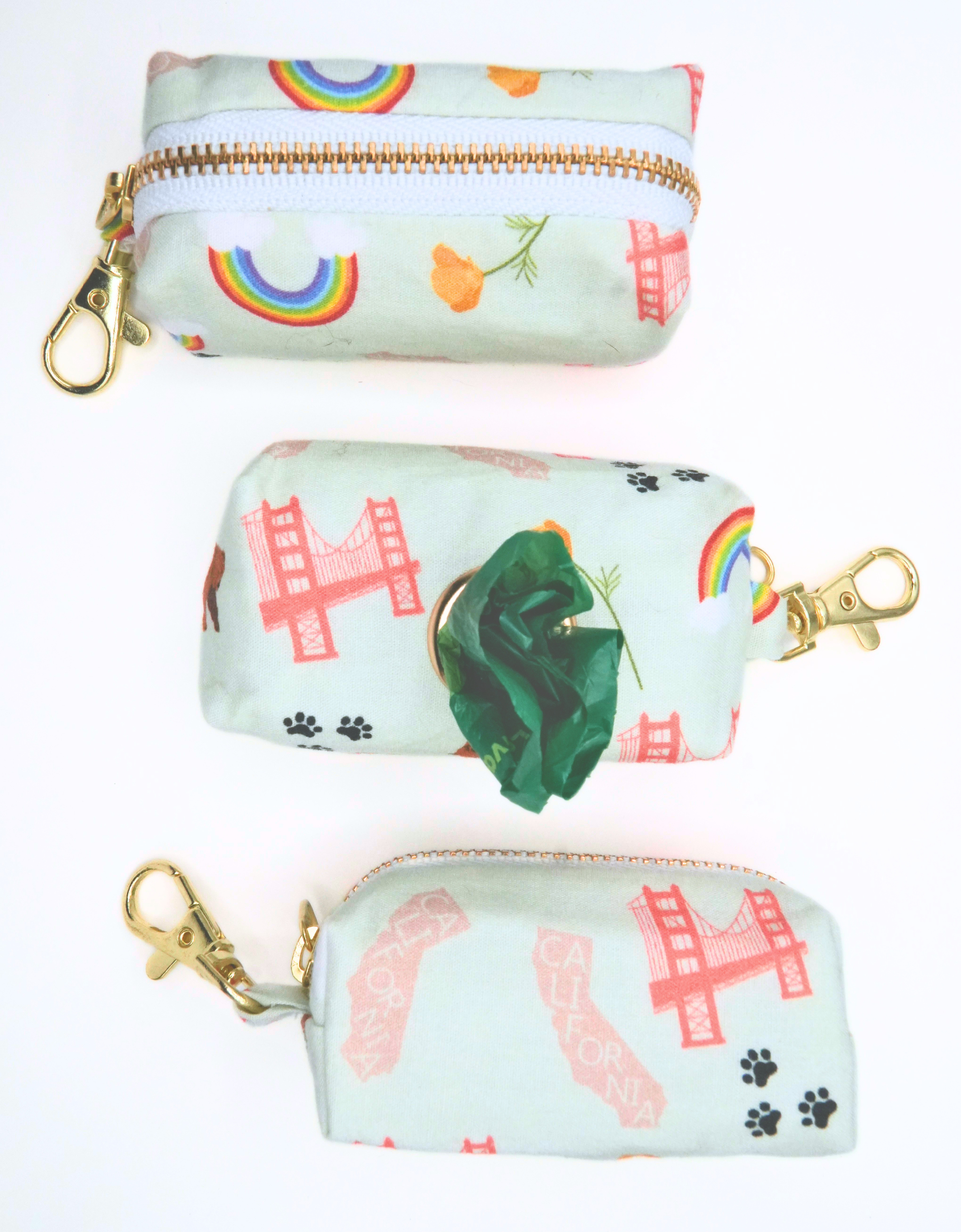 California Pride Dog Walking Waste Bag Holder
