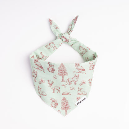 Paw Theory X Sophia Lee Art Forest Dweller Dog Bandana