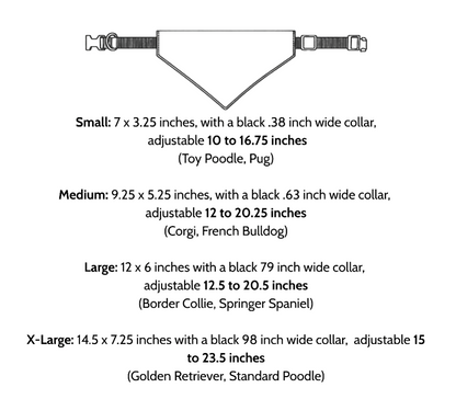 Four-Leaf Clover Adjustable Dog Bandana Collar